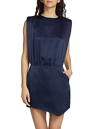 Aisling Silk Satin Minidress