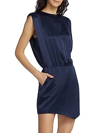 Aisling Silk Satin Minidress