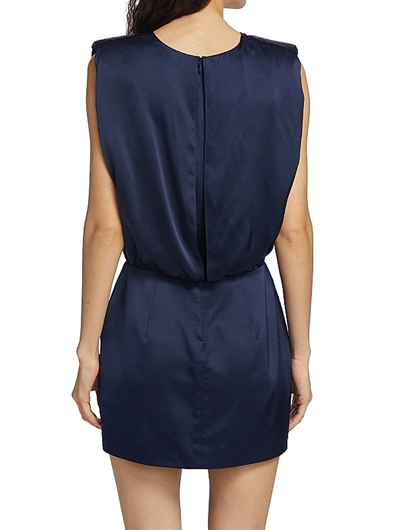 Aisling Silk Satin Minidress