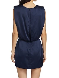 Aisling Silk Satin Minidress