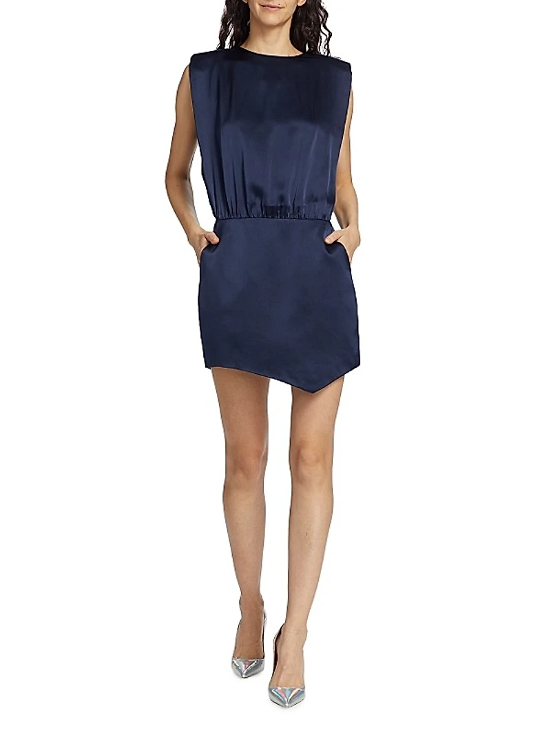 Aisling Silk Satin Minidress