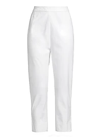 Lucy Stretch Cotton Straight Crop Pants