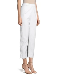 Lucy Stretch Cotton Straight Crop Pants