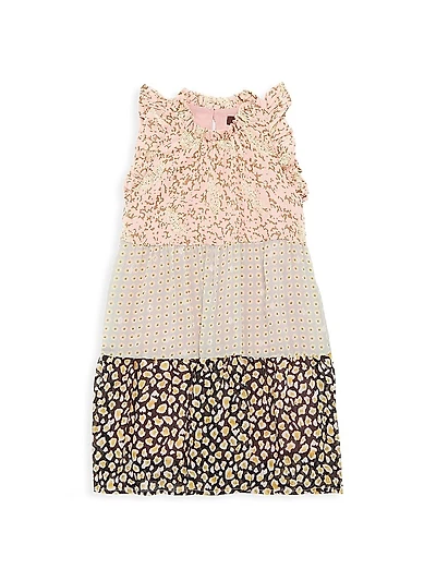 Little Girl's & Girl's Tilly Mixed Media Dress