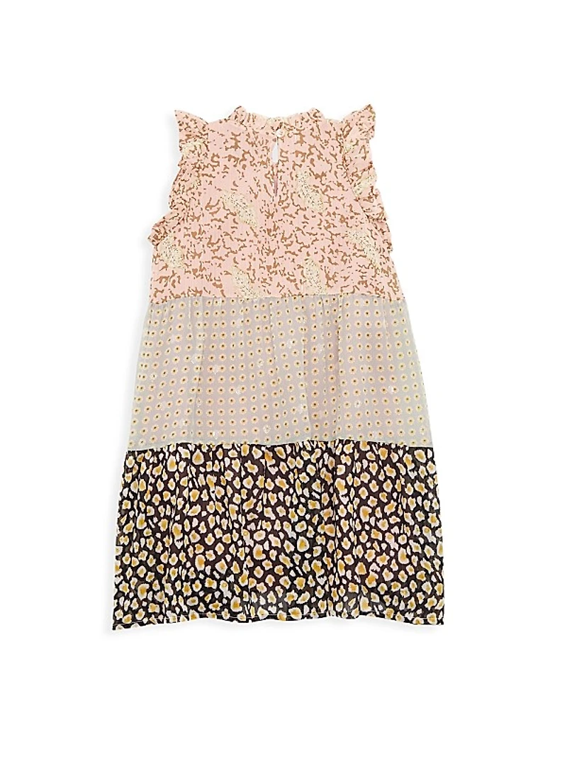 Little Girl's & Girl's Tilly Mixed Media Dress