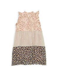 Little Girl's & Girl's Tilly Mixed Media Dress