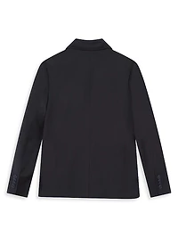 Little Boy's & Notch Lapel Wool-Blend Suit Jacket