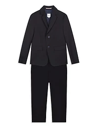 Little Boy's & Notch Lapel Wool-Blend Suit Jacket