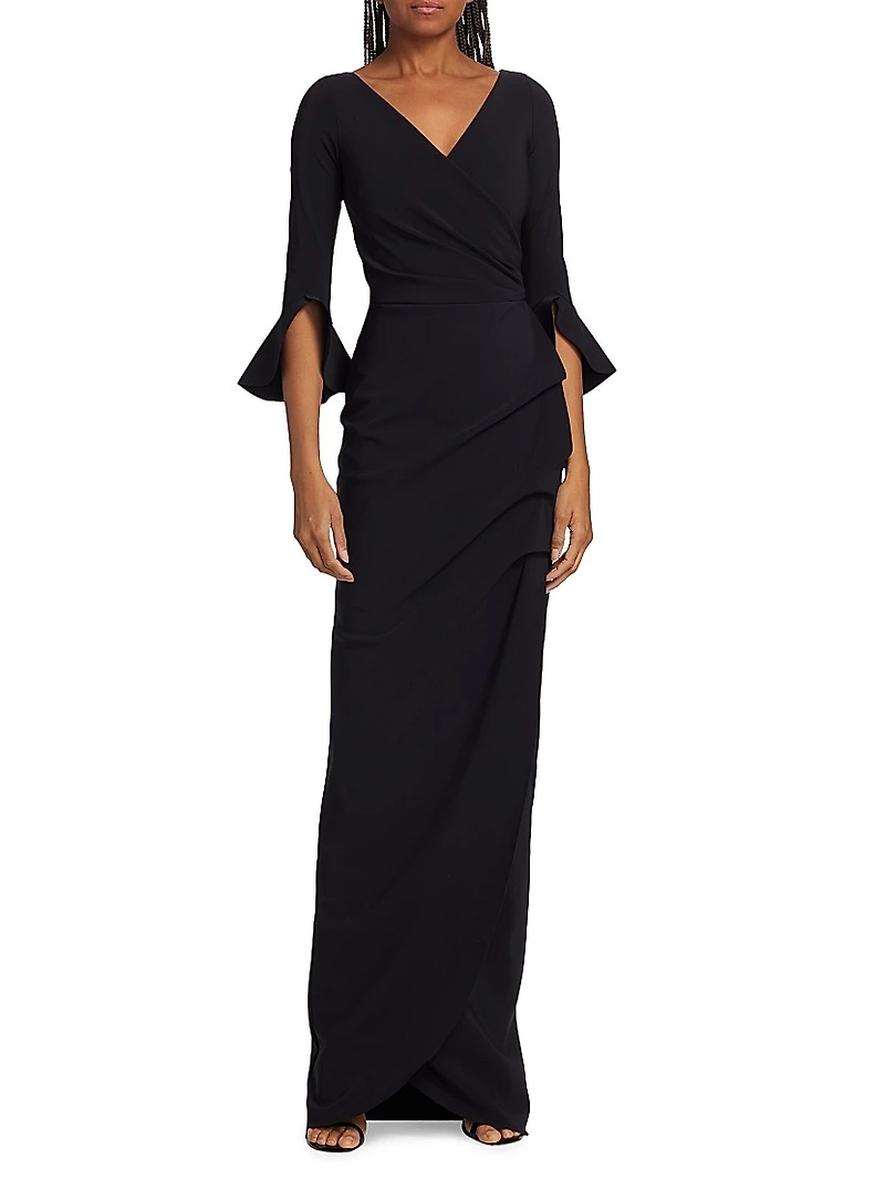 Zalfa Ruched Gown