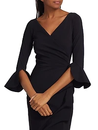 Zalfa Ruched Gown