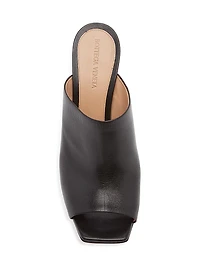 90MM Knot Metal-Heel Leather Sandals