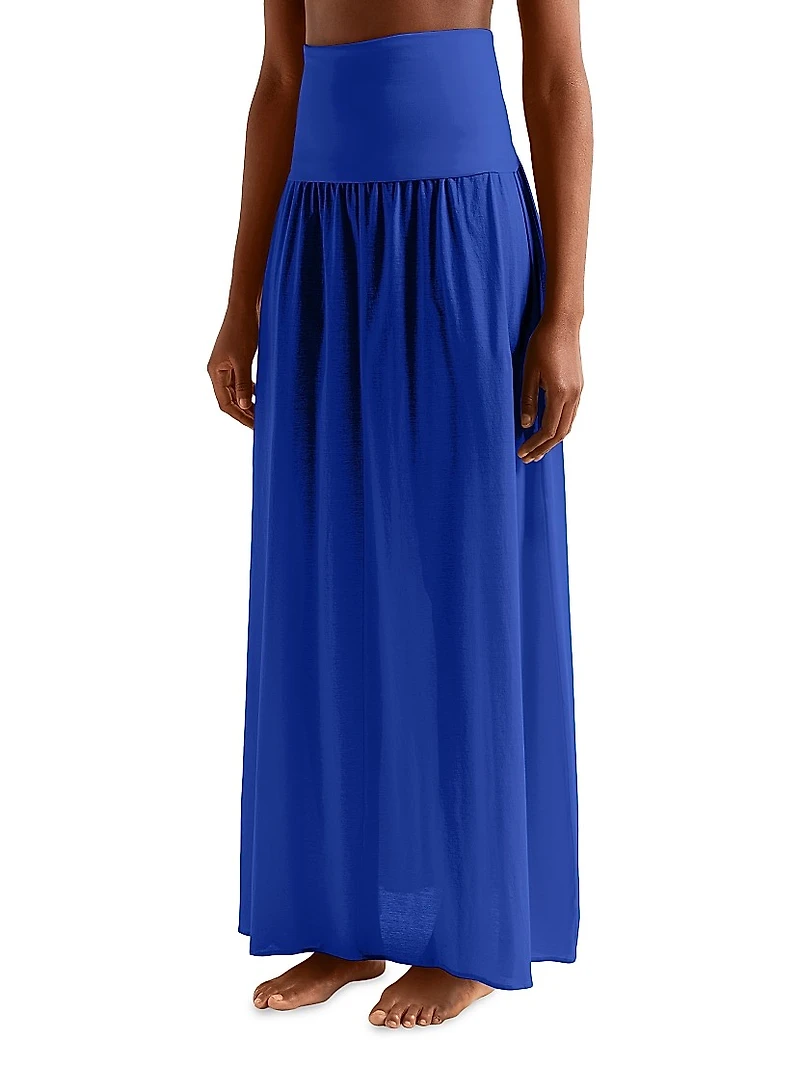Ankara Cotton Strapless Maxi Dress