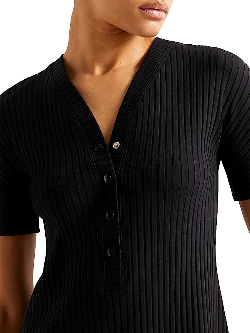 Tonic Rib-Knit Minidress