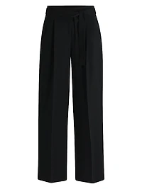 Relaxed-Fit Trousers Crease-Resistant Japanese Crepe