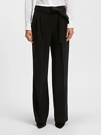 Relaxed-Fit Trousers Crease-Resistant Japanese Crepe