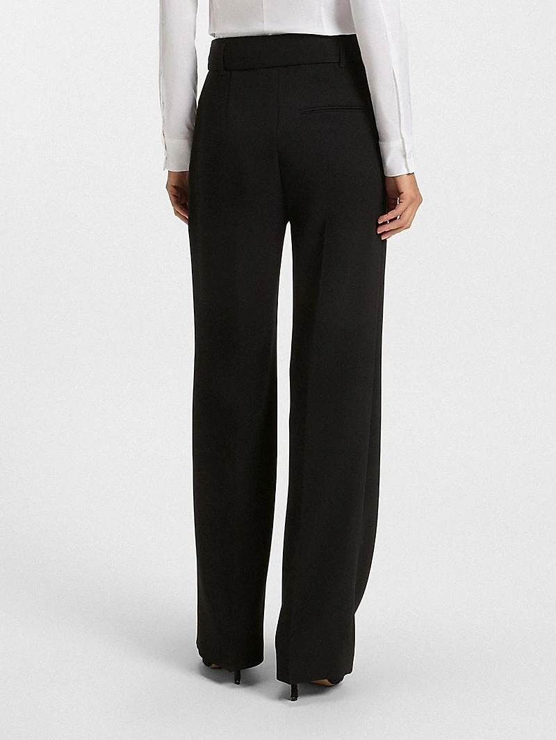 Relaxed-Fit Trousers Crease-Resistant Japanese Crepe