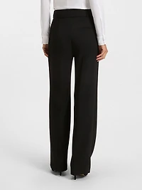 Relaxed-Fit Trousers Crease-Resistant Japanese Crepe