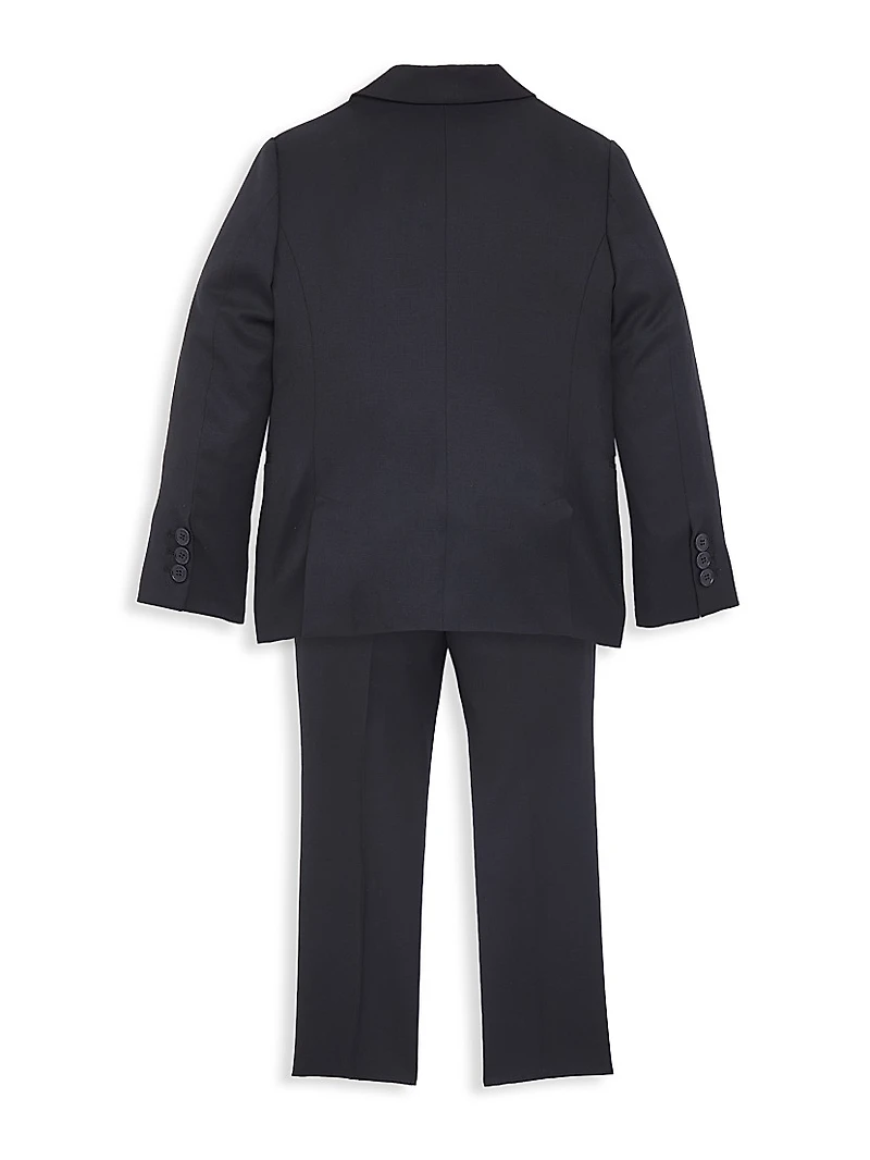 Little Boy's & Boy's Essential Notch Lapel Wool Suit