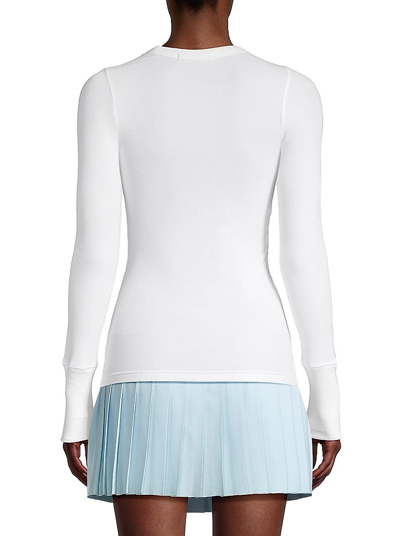Orion Ribbed Long-Sleeve Top