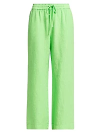 Gwynth Linen Wide-Leg Pants