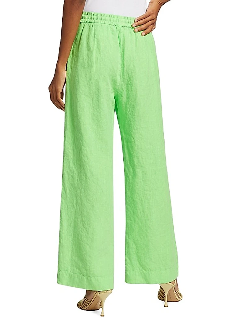 Gwynth Linen Wide-Leg Pants