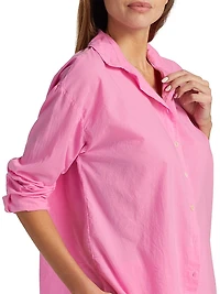 Devyn Linen Button-Front Shirt