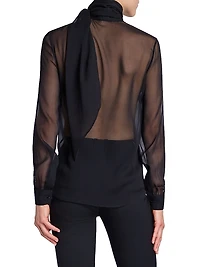 Blouse Silk Muslin Crepe