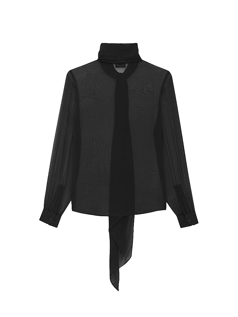 Blouse Silk Muslin Crepe