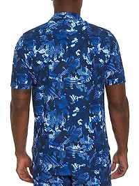 Blues Club Button-Front Shirt