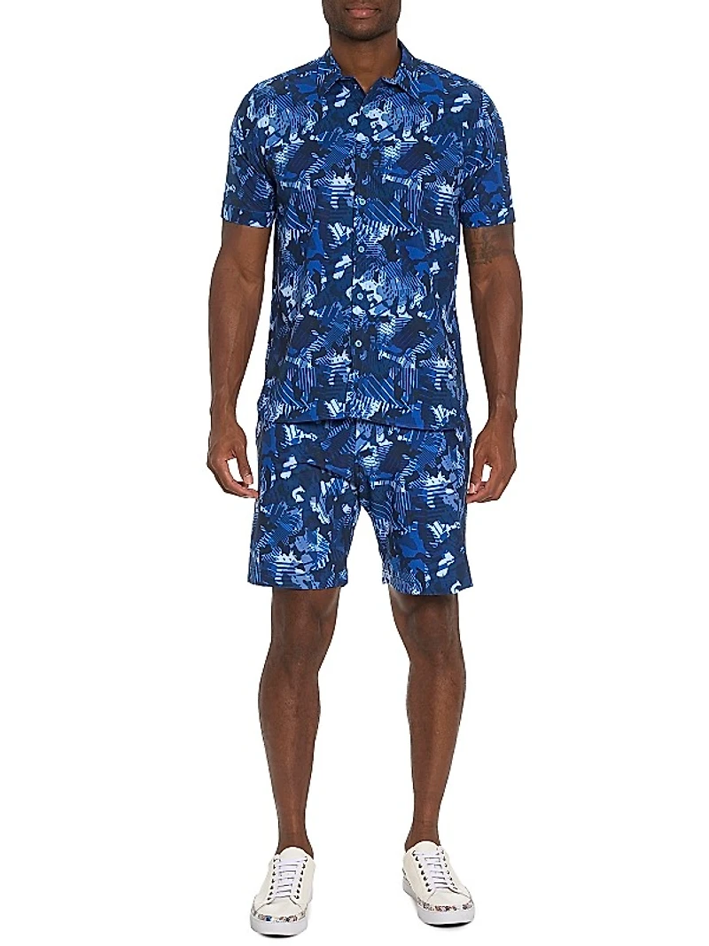 Blues Club Button-Front Shirt