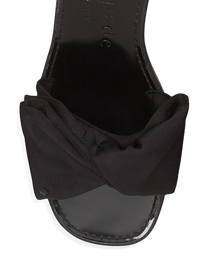 Bikini 25MM Bow-Accent Wedge Slides
