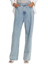 Low-Rise Wide-Leg Jeans