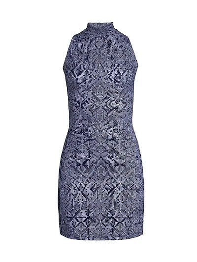 Nova Labyrinth Double-Face Knit Dress