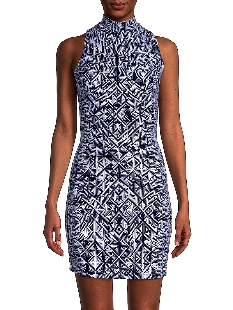 Nova Labyrinth Double-Face Knit Dress