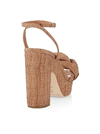 Fae Braided Raffia Platform Sandals