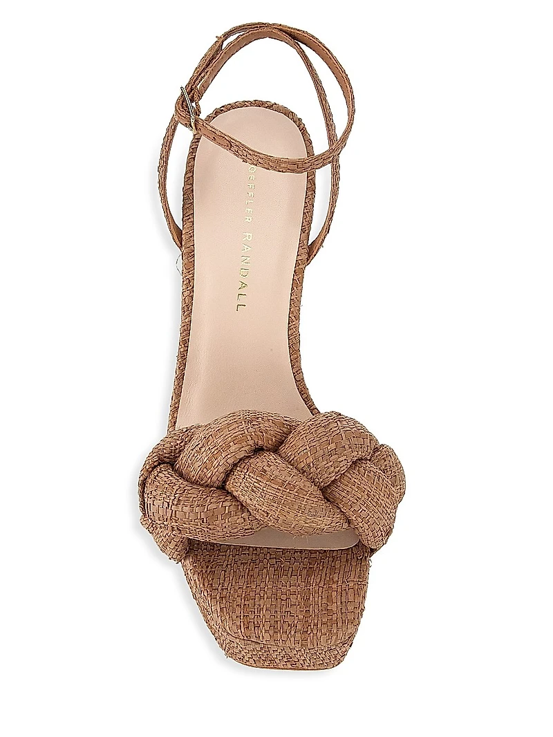 Fae Braided Raffia Platform Sandals