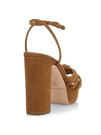 Rivka 120MM Suede Knot Platform Sandals