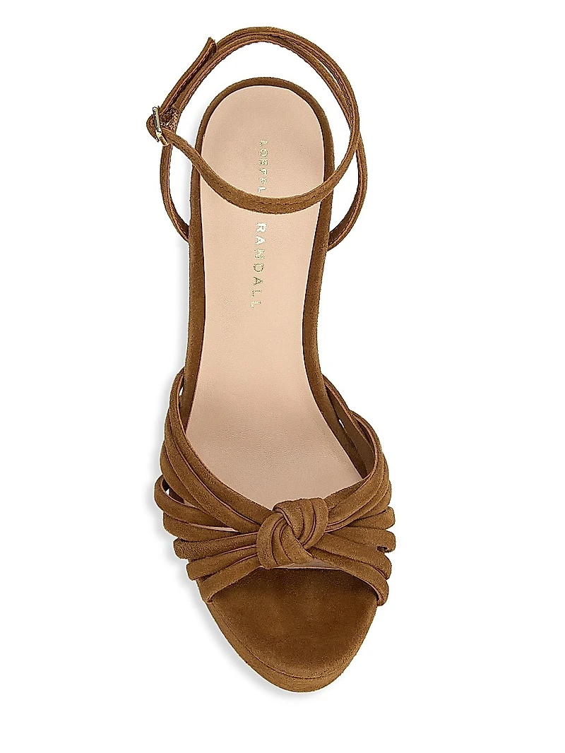 Rivka 120MM Suede Knot Platform Sandals