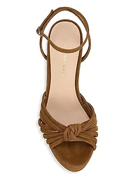 Rivka 120MM Suede Knot Platform Sandals