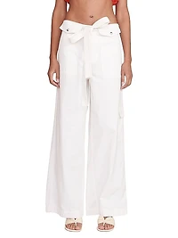 Brayden Cotton Wide-Leg Pants