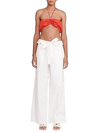 Brayden Cotton Wide-Leg Pants