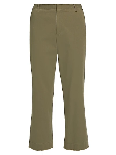Cotton Twill Boyfriend Pants