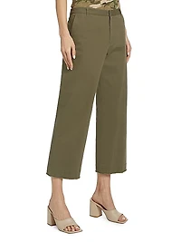 Cotton Twill Boyfriend Pants