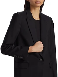Diane Single-Breasted Wool Blazer