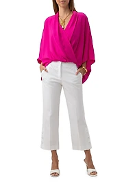 Ore Cropped Boot-Cut Pants