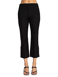 Ore Cropped Boot-Cut Pants