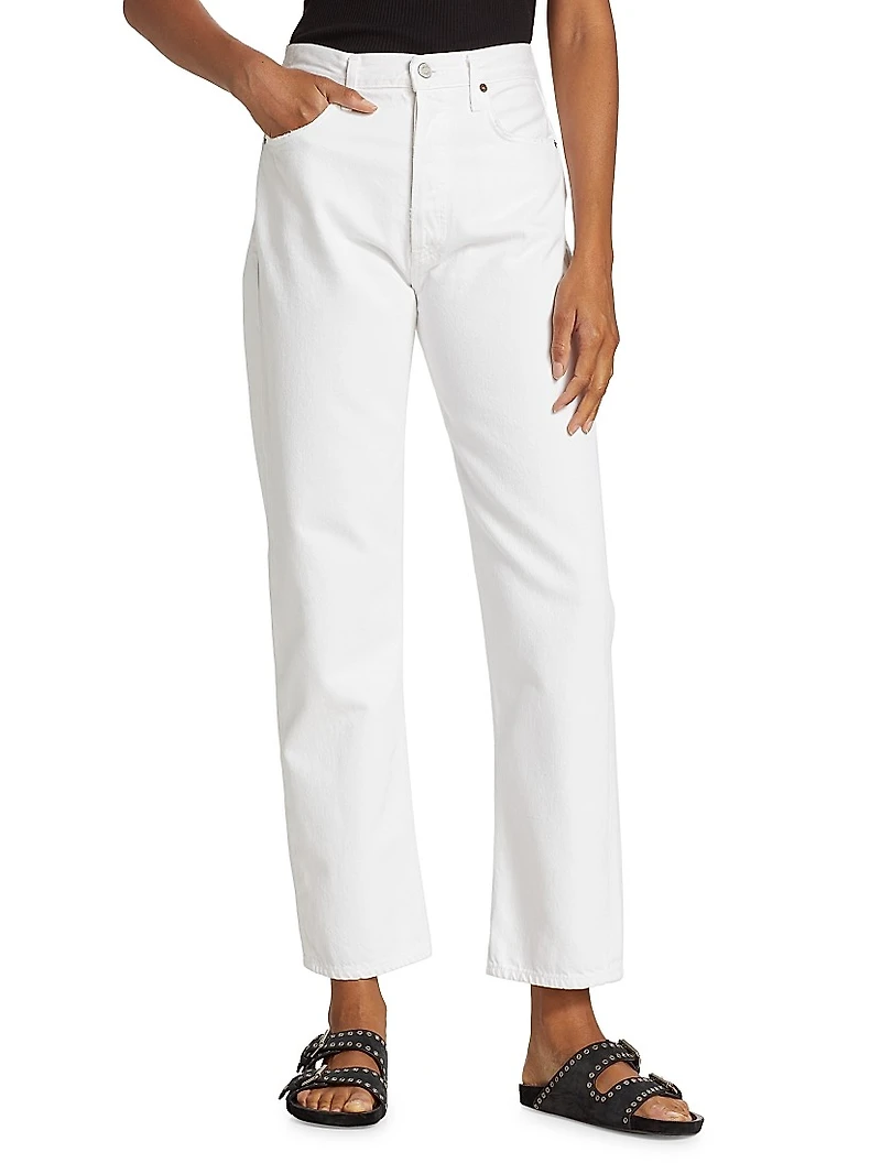 90s Straight-Leg Pinch-Waist Jeans