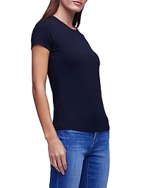 Ressi Rib-Knit Crewneck Tee