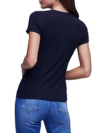 Ressi Rib-Knit Crewneck Tee