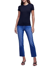 Ressi Rib-Knit Crewneck Tee